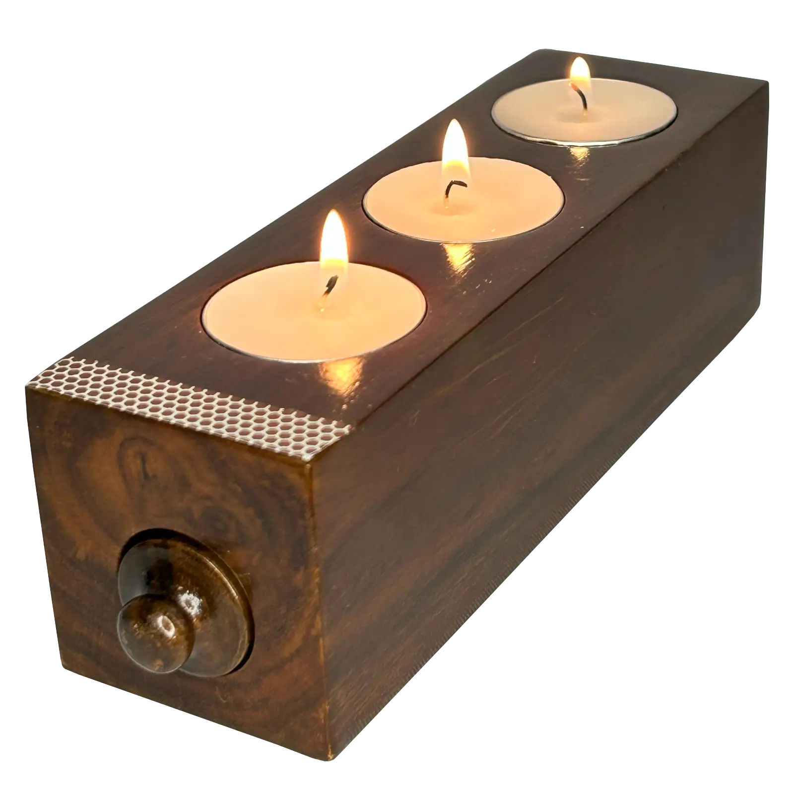 Triple Tealight with Match Cylinder
